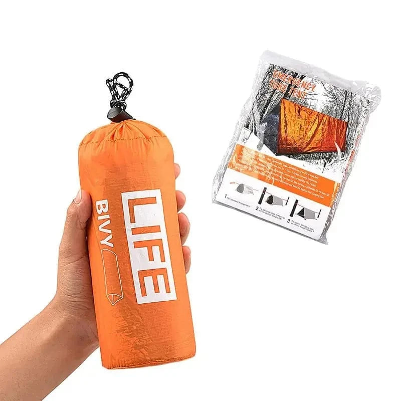 Emergency Shelter Tube with Safety Whistle BeAMan.Tools